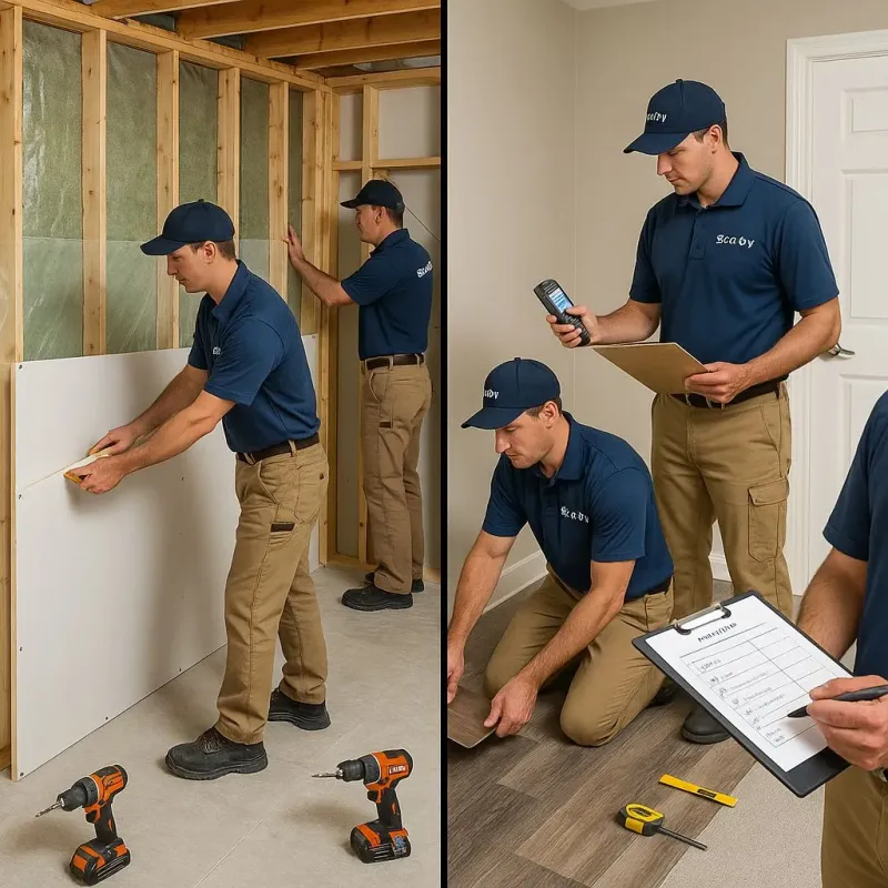 Repairs and Reconstruction process in Camp Lake, WI